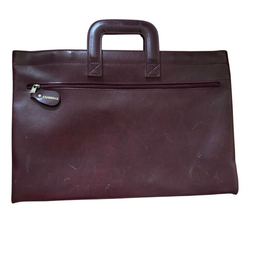 Vintage Cambridge Slim Portfolio Briefcase (17" x 11.5")